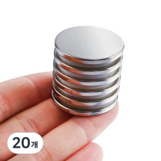 마니코 네오디움 원형자석 지름 30mm X 두께 1.8mm, 20개