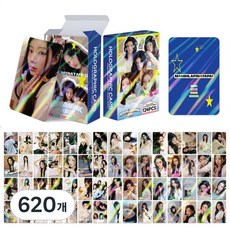 아일릿 ILLIT 홀로그램 포카 124장 홀로그램 포카 60장 스티커 64장 도무송 다꾸 선물용, 620개, MAMIHLAPINATAPAI(마밀라피나파타이)