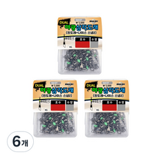 SMASH DUAL 야광삼각도래 벌크형 SM-DT 3팩, 6개, 13개입