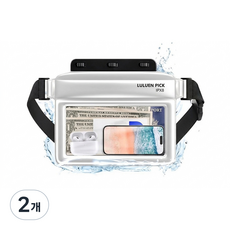 루루엔픽 다용도 대형 터치 스마트폰 방수팩 IPX8등급, 2개, 화이트