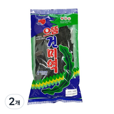 보부수산 자연건조 완도산 국물용 진한육수 미역국 건미역 100g, 2개