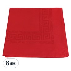 바리스타 바 타월 5장 묶음 세트 (5color) 카페 업소용 다용도 린넨타월 행주, 6세트, 레드-5장