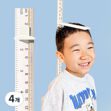 모두스마일 키재기 아기 어린이키 키재기자, 화이트210cm, 4개