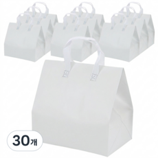 PARAGS 다용도 보온 보냉 쇼핑백, 30개, 화이트