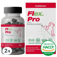 토닥토리 강아지 관절 영양제 관절건강 슬개골 연골관리 간식형 전견종, 2개, 뼈/관절강화, 100정