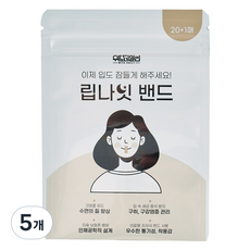 국내제조 입벌림방지테이프 위드데일리 립나잇밴드, 1SET(단품), 5개