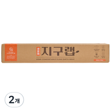 지구랩 친환경 생분해 위생랩 일반용 주방용, 2개, 100m