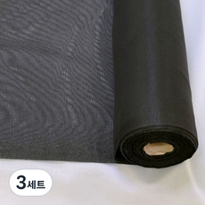 일반심지 접착심지 보통심지, 블랙(110 x 450cm/5yard), 3개