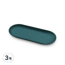 페니체 오피스 가죽 펜 트레이, 3개, 딥그린