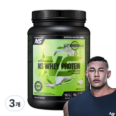 NS 웨이프로틴 말차라떼맛 단백질보충제 프로틴, 3개, 1kg