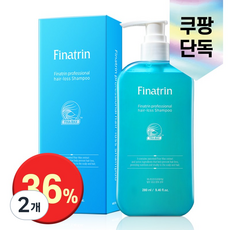 피나트린 프로페셔널 탈모 완화 기능성 샴푸 약산성, 2개, 280ml