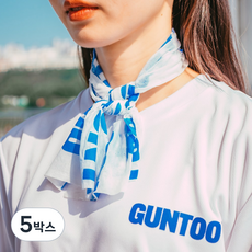 건투 스포츠 쿨링 넥티슈 쿨링시트 넥쿨러, 5박스, 혼합색상