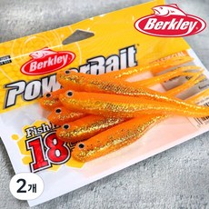 버클리 저크쉐드 5인치 광어 다운샷 웜, 2개, 60g, ORGD 오렌지골드UV
