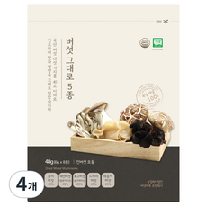 버섯마루 버섯 그대로 국산 무농약 버섯 모둠, 48g, 4개
