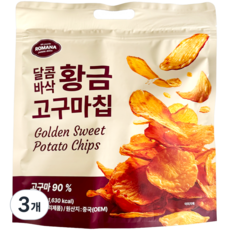 달콤바삭 황금 고구마칩, 320g, 3개
