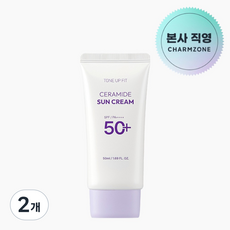 참존 톤업핏 세라마이드 선크림 SPF 50+ PA++++, 50ml, 2개