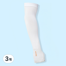 유니칸 에어쿨 쿨토시 팔토시 남녀공용 자외선차단, 화이트, 3개