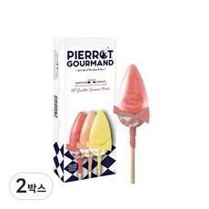 [피에로구르망] 믹스후르츠맛 롤리팝 프랑스 명품 사탕 캔디 롤리팝 막대사탕 (피에르구르망), 130g, 2박스