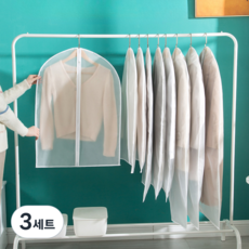 위노라 반투명 지퍼형 먼지방지 프리미엄 옷 커버 5p, 3세트, 5개입