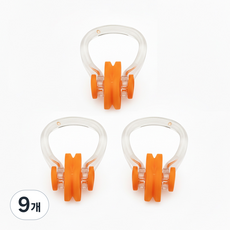 SWM 수영 코마개 3p 물놀이 수영 잠수, 오렌지, 9개
