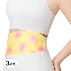 힐링스팀 온열복대 허리찜질팩 생리통 핫팩 복부 온열팩, 3세트