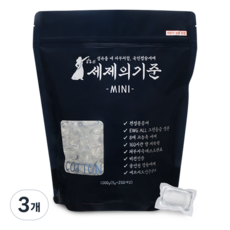 세제의기준 초고농축 미니캡슐세제 코튼블루, 3개, 200개입