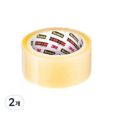3M 스카치 포장용 박스테이프 PK65 48mmx40m, 2개, 투명