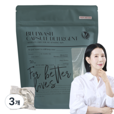 블루워시 비건 임산부 신생아 유아 초고농축 세탁 캡슐 세제 프레쉬 시트러스향, 3개, 30개입