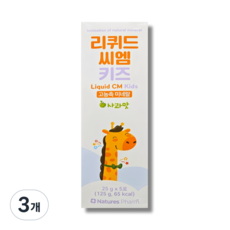 리퀴드씨엠키즈 어린이 미네랄 혼합음료, 3개, 125g