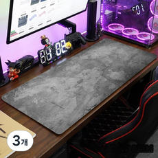 그레이계열 게이밍 장패드 마우스패드 400X900X4MM, 3개, 08 그림