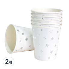 피플스파티 파티컵 240ml 스타 18P, 실버, 2개, 18개