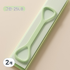 6 단 조절 TPR 방수 라텍스 튜브 가슴 확장 근력 운동 밴드 + 안전 그립 핸들 홈트레이닝 필수품, 녹색 [정사이즈-25 파운드], 2개