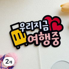 여행토퍼 가족 우정 신혼 브이로그 여행 촬영 아이템, 2개