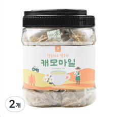 미세플라스틱 없는 생분해필터 미담식품 캐모마일 차 삼각티백, 2개, 100개입, 1g