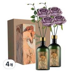 라플로리아 꽃 디퓨저, 4개, 500ml, S6.다시한번힘내요향/B13.장미-L12/바이올렛