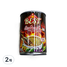 미얀마 베스트 캣피쉬 그린칠리 페이스트 / Myanmar Best Green Chili Fish Paste, 2개, 406g