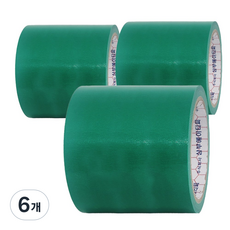 HSPW 청테이프 100mm, 6개, 녹색
