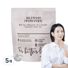 블루워시 비건 EWG올그린등급 초고농축 올인원 고체형 텀블러세정제, 5개, 200g