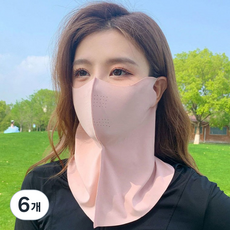 효과적인 위한 마스크 3D아이스실크 넥페이스가드 KC인증 등산 자외선차단을 골프 야외활동 낚시 운전, 6개, 상세페이지 참조