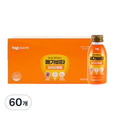 보고 메가비타3000 제로 비타민C 3000mg 무설탕 고함량 액상비타민 음료, 60개, 100ml