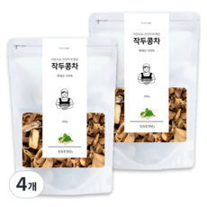반듯한청년 국산 볶은 작두콩차 세척 햇 말린 것, 200g, 2개입, 4개