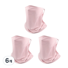 지커스 쿨 마스크 목토시 귀걸이형 남여공용 UV, 핑크, 6개