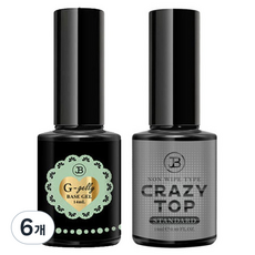 그라시아 진비 지젤리베이스젤14ml +크레이지탑젤 스탠다드 14ml, 6개, 지젤리베이스 14ml+스탠다드 탑젤 14ml