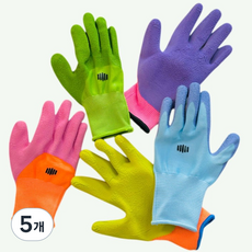 웜업 어린이 목장갑 갯벌 가드닝장갑 유아장갑 미끄럼방지 안전장갑 해루질, 5개, M.오렌지