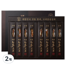 [국내산]고려 홍삼정과 8뿌리 상견례 답례품 명절 선물세트 300g, 2개