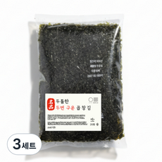 두툼한 프리미엄 두번구운 곱창김 10매x2봉, 3세트, 44g