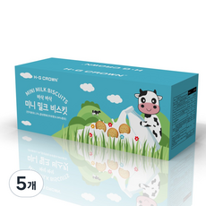 미니 밀크 비스킷 개별포장 30봉지 대용량, 5개, 600g
