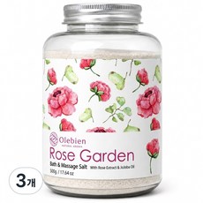올레비엔 로즈가든 바스 앤 마사지솔트, 500g, 3개