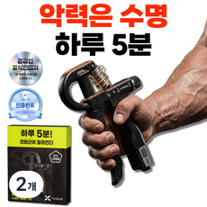 핏룸 악력기 전자식 카운터 무소음 강도조절 ~120kg 운동기구, 2개, 블랙