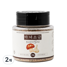 마녀소금 표고버섯과 마늘 소금 허브 솔트, 2개, 100g